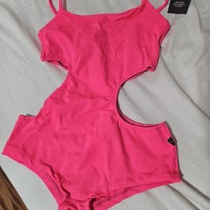 Brazilian cutout bodysuit polewear NWT Med